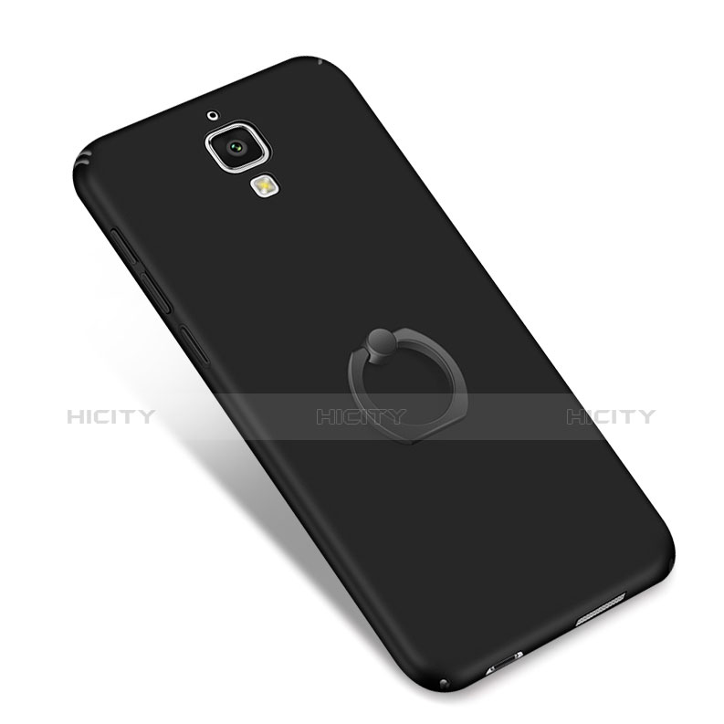 Coque Plastique Housse Etui Rigide Mat avec Support Bague Anneau A01 pour Xiaomi Mi 4 LTE Plus