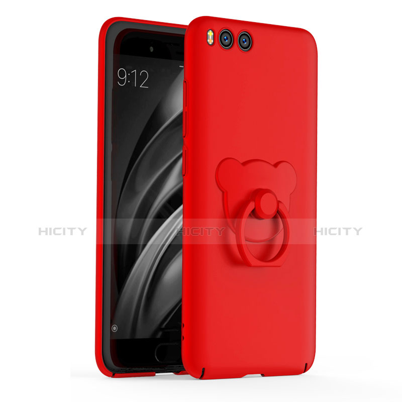 Coque Plastique Housse Etui Rigide Mat avec Support Bague Anneau A01 pour Xiaomi Mi 6 Rouge Plus