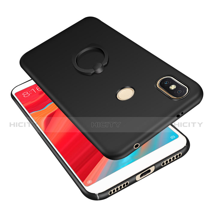 Coque Plastique Housse Etui Rigide Mat avec Support Bague Anneau A01 pour Xiaomi Redmi S2 Plus