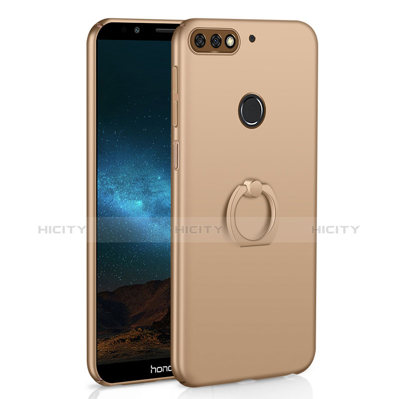 Coque Plastique Housse Etui Rigide Mat avec Support Bague Anneau A03 pour Huawei Enjoy 8 Or Plus