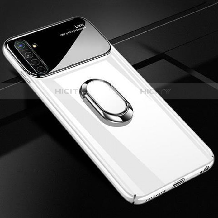 Coque Plastique Housse Etui Rigide Mat avec Support Bague Anneau Aimante Magnetique A01 pour Oppo K5 Blanc Plus