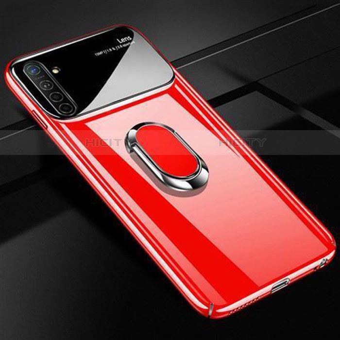 Coque Plastique Housse Etui Rigide Mat avec Support Bague Anneau Aimante Magnetique A01 pour Oppo K5 Rouge Plus