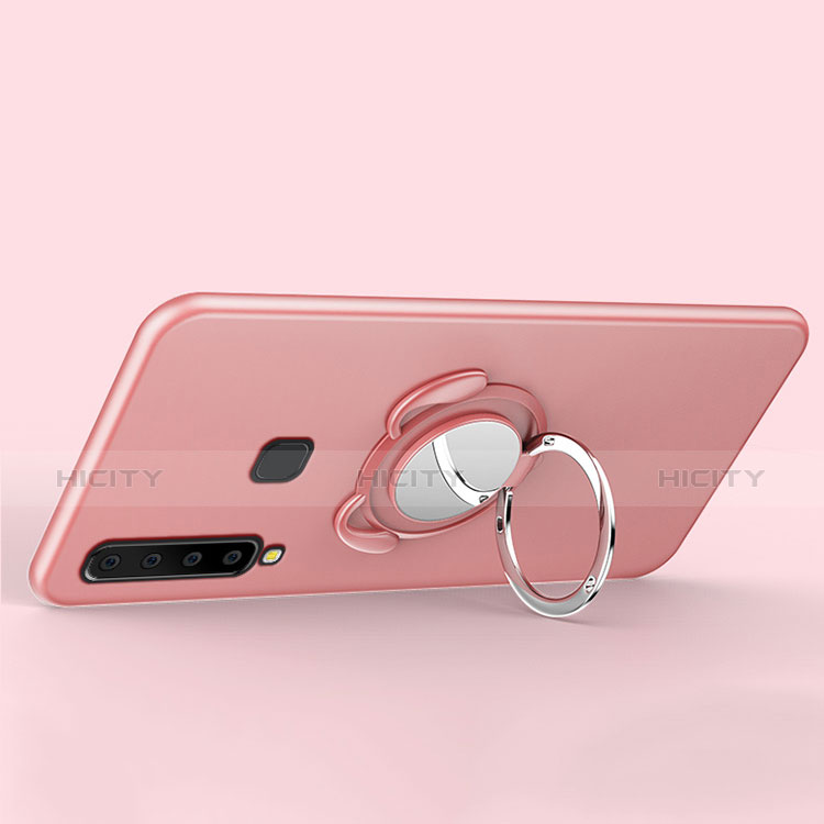 Coque Plastique Housse Etui Rigide Mat avec Support Bague Anneau Aimante Magnetique A01 pour Samsung Galaxy A9s Plus