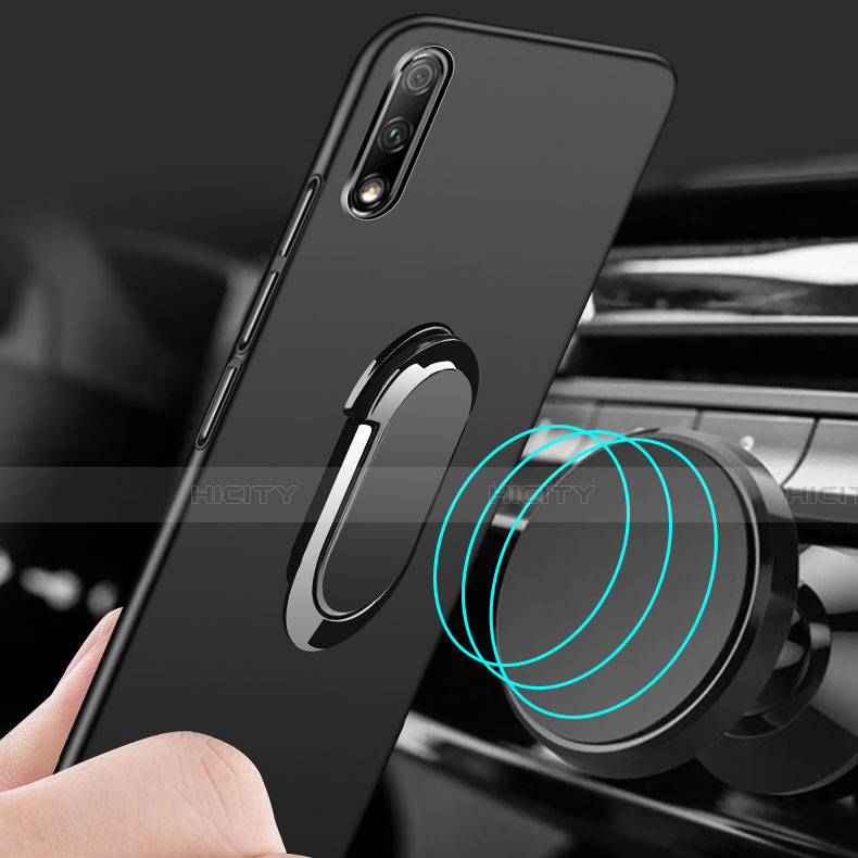 Coque Plastique Housse Etui Rigide Mat avec Support Bague Anneau Aimante Magnetique A04 pour Huawei Y9 Prime (2019) Plus