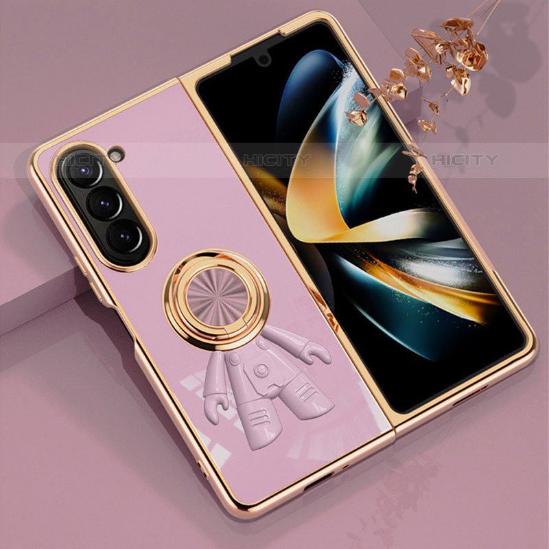 Coque Plastique Housse Etui Rigide Mat avec Support Bague Anneau Aimante Magnetique AN2 pour Samsung Galaxy Z Fold5 5G Plus