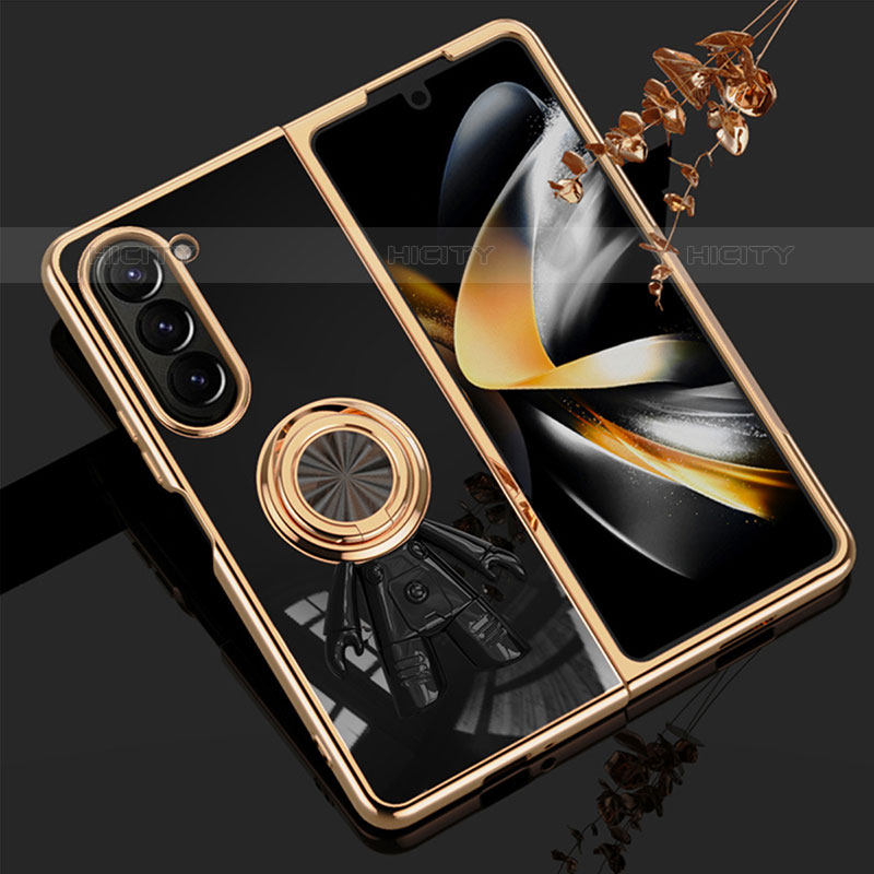 Coque Plastique Housse Etui Rigide Mat avec Support Bague Anneau Aimante Magnetique AN2 pour Samsung Galaxy Z Fold5 5G Plus