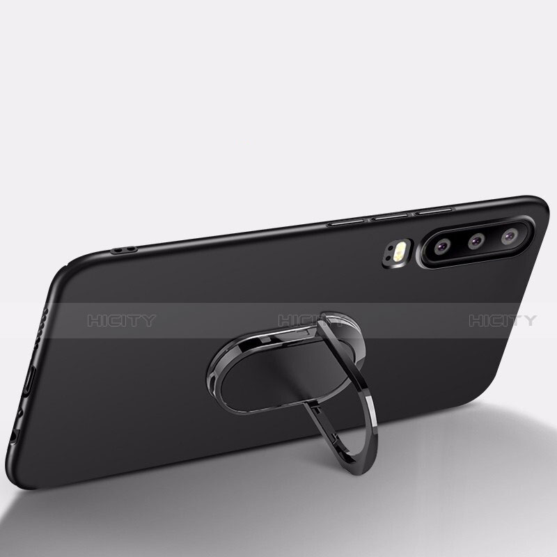 Coque Plastique Housse Etui Rigide Mat avec Support Bague Anneau Aimante Magnetique P01 pour Huawei P30 Plus