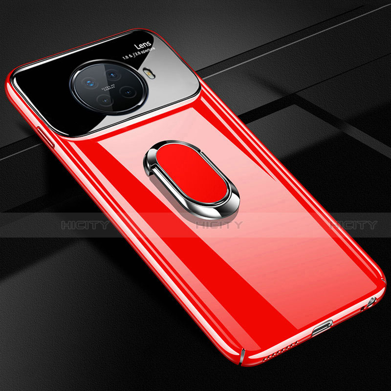 Coque Plastique Housse Etui Rigide Mat avec Support Bague Anneau Aimante Magnetique P01 pour Oppo Ace2 Rouge Plus