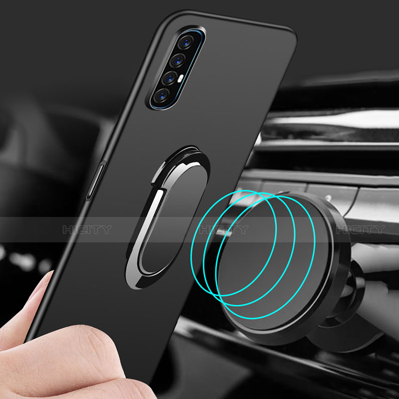 Coque Plastique Housse Etui Rigide Mat avec Support Bague Anneau Aimante Magnetique P01 pour Oppo Find X2 Neo Plus