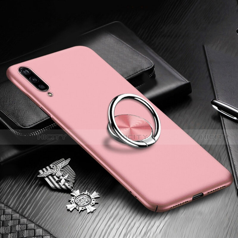 Coque Plastique Housse Etui Rigide Mat avec Support Bague Anneau Aimante Magnetique P01 pour Xiaomi Mi A3 Or Rose Plus