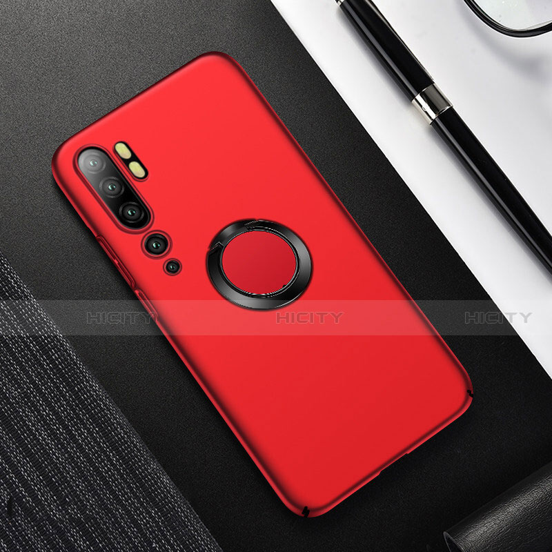 Coque Plastique Housse Etui Rigide Mat avec Support Bague Anneau Aimante Magnetique P01 pour Xiaomi Mi Note 10 Plus