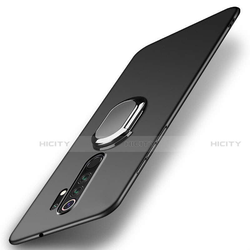 Coque Plastique Housse Etui Rigide Mat avec Support Bague Anneau Aimante Magnetique P01 pour Xiaomi Redmi Note 8 Pro Noir Plus