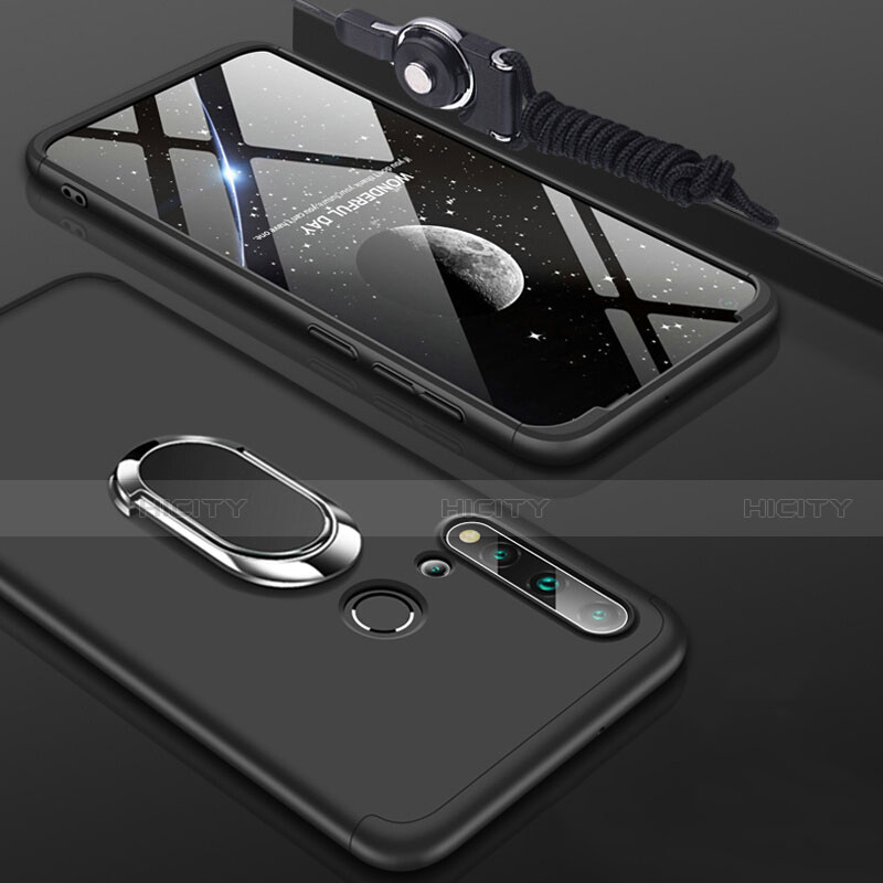 Coque Plastique Housse Etui Rigide Mat avec Support Bague Anneau Aimante Magnetique P02 pour Huawei P20 Lite (2019) Plus