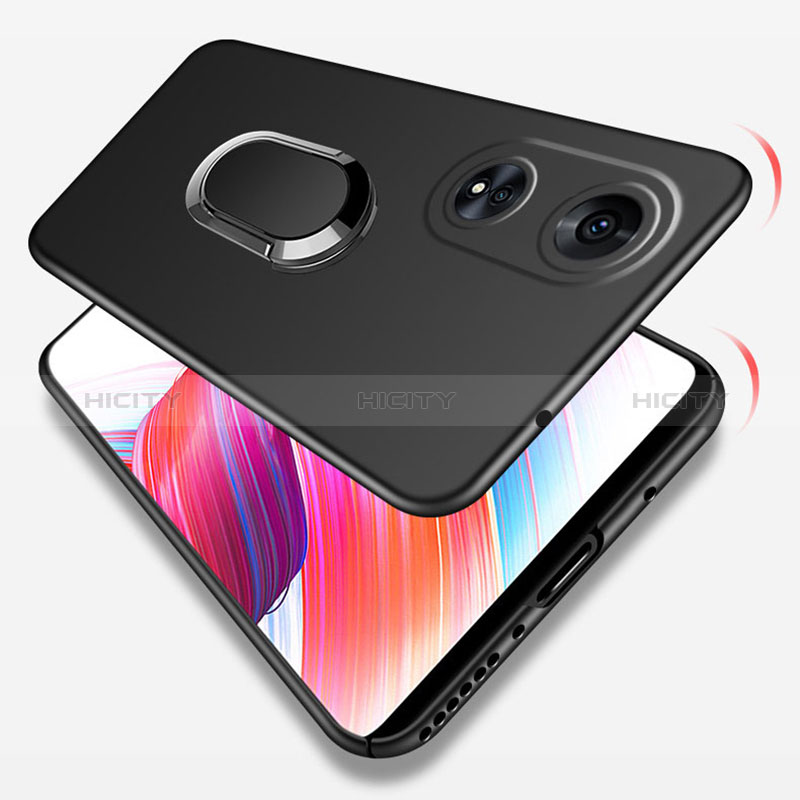 Coque Plastique Housse Etui Rigide Mat avec Support Bague Anneau Aimante Magnetique pour Oppo A1 5G Plus