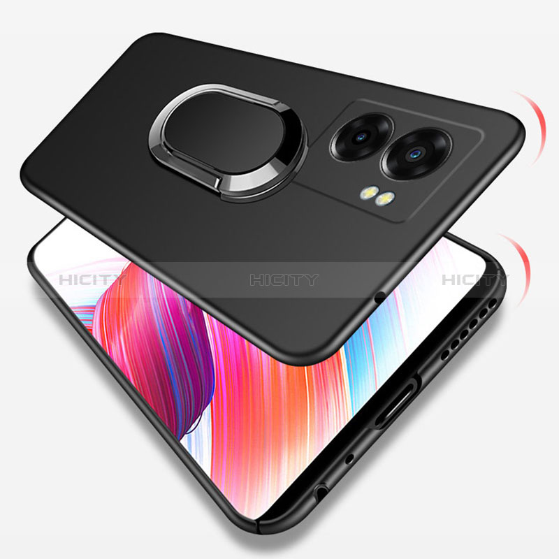 Coque Plastique Housse Etui Rigide Mat avec Support Bague Anneau Aimante Magnetique pour Realme V23i 5G Plus