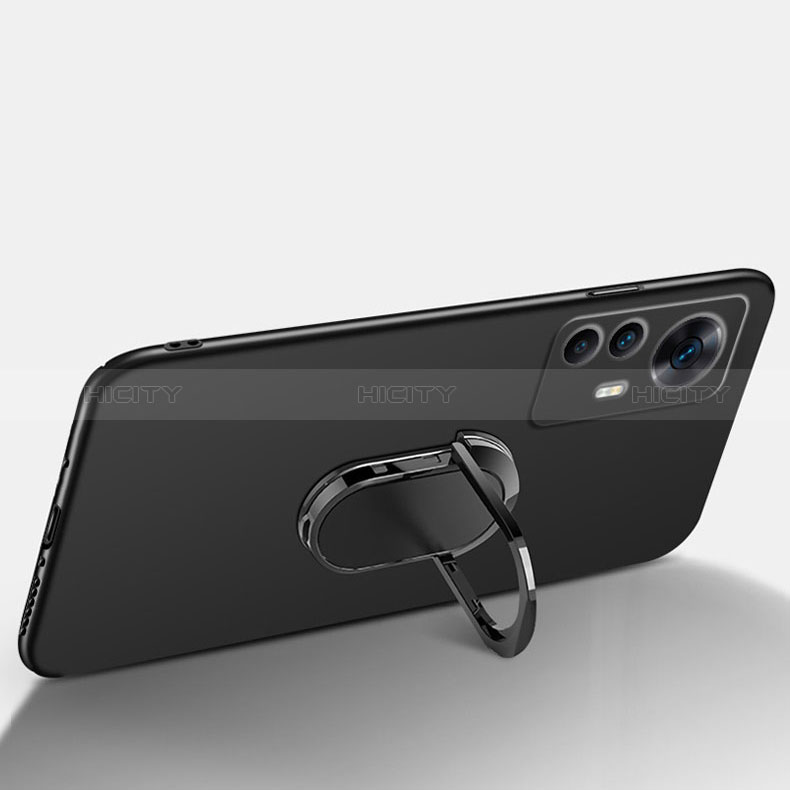 Coque Plastique Housse Etui Rigide Mat avec Support Bague Anneau Aimante Magnetique pour Xiaomi Mi 12T 5G Plus