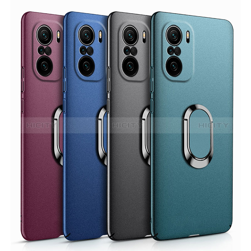 Coque Plastique Housse Etui Rigide Mat avec Support Bague Anneau Aimante Magnetique S01 pour Xiaomi Mi 11i 5G Plus