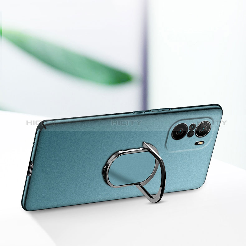 Coque Plastique Housse Etui Rigide Mat avec Support Bague Anneau Aimante Magnetique S01 pour Xiaomi Redmi K40 Pro 5G Plus