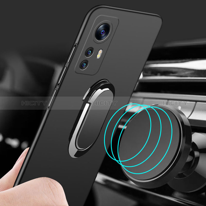 Coque Plastique Housse Etui Rigide Mat avec Support Bague Anneau Aimante Magnetique S01 pour Xiaomi Redmi Note 12S Plus