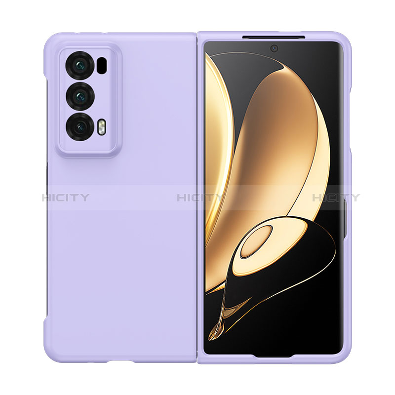 Coque Plastique Mat Protection Integrale 360 Degres Avant et Arriere Etui Housse BH1 pour Huawei Honor Magic V2 5G Violet Plus