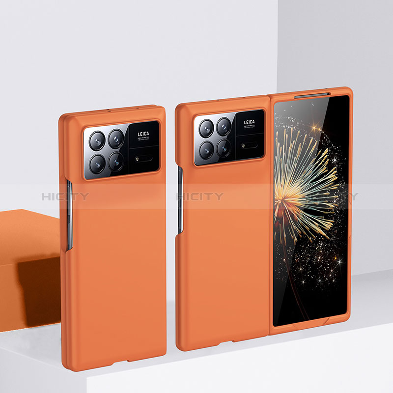 Coque Plastique Mat Protection Integrale 360 Degres Avant et Arriere Etui Housse BH1 pour Xiaomi Mix Fold 3 5G Orange Plus