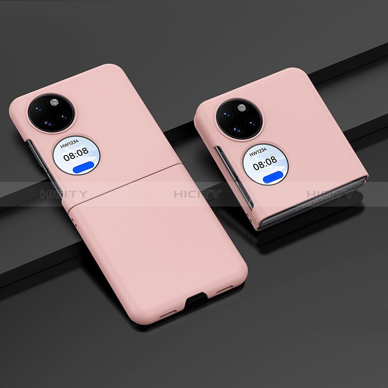 Coque Plastique Mat Protection Integrale 360 Degres Avant et Arriere Etui Housse BH2 pour Huawei P50 Pocket Or Rose Plus