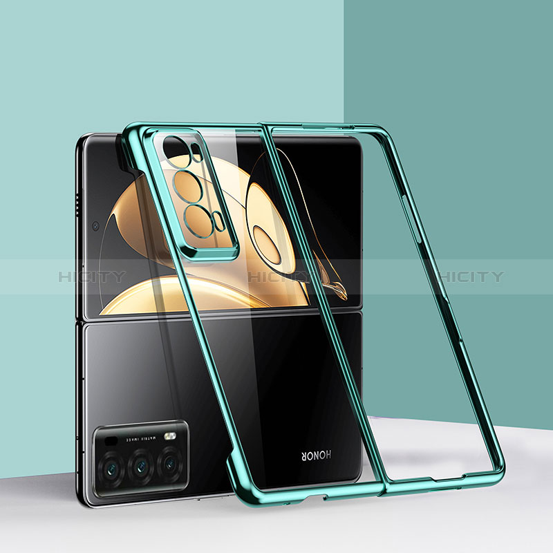 Coque Plastique Mat Protection Integrale 360 Degres Avant et Arriere Etui Housse GK6 pour Huawei Honor Magic V2 5G Vert Plus