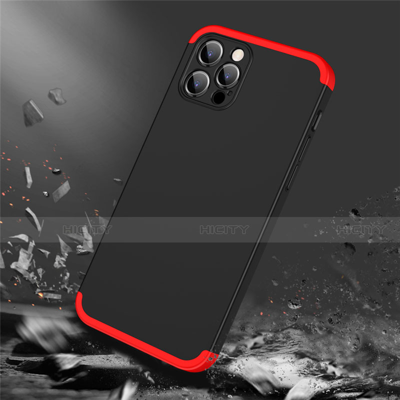 Coque Plastique Mat Protection Integrale 360 Degres Avant et Arriere Etui Housse M01 pour Apple iPhone 12 Pro Max Plus