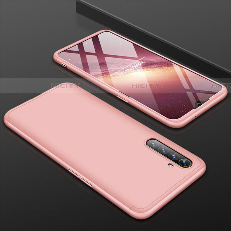 Coque Plastique Mat Protection Integrale 360 Degres Avant et Arriere Etui Housse M01 pour Oppo K5 Or Rose Plus