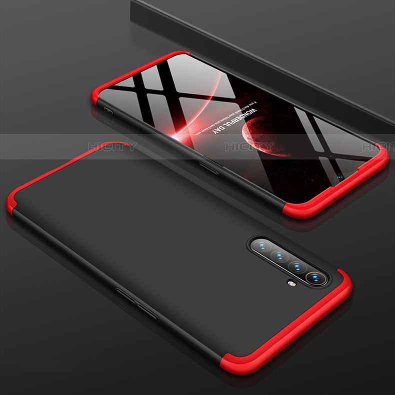 Coque Plastique Mat Protection Integrale 360 Degres Avant et Arriere Etui Housse M01 pour Oppo K5 Rouge et Noir Plus