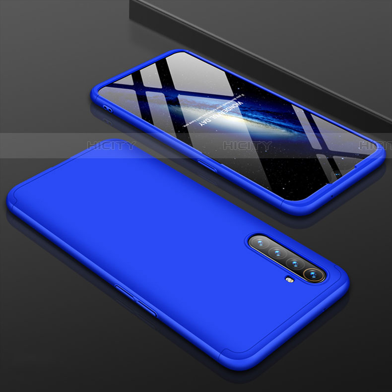 Coque Plastique Mat Protection Integrale 360 Degres Avant et Arriere Etui Housse M01 pour Realme X2 Bleu Plus