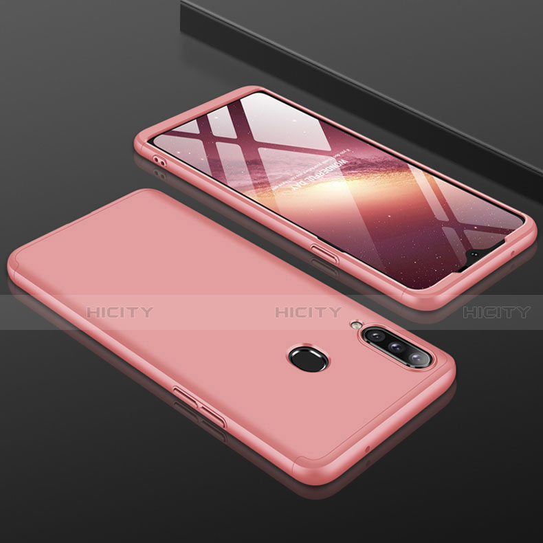 Coque Plastique Mat Protection Integrale 360 Degres Avant et Arriere Etui Housse M01 pour Samsung Galaxy A20s Or Rose Plus