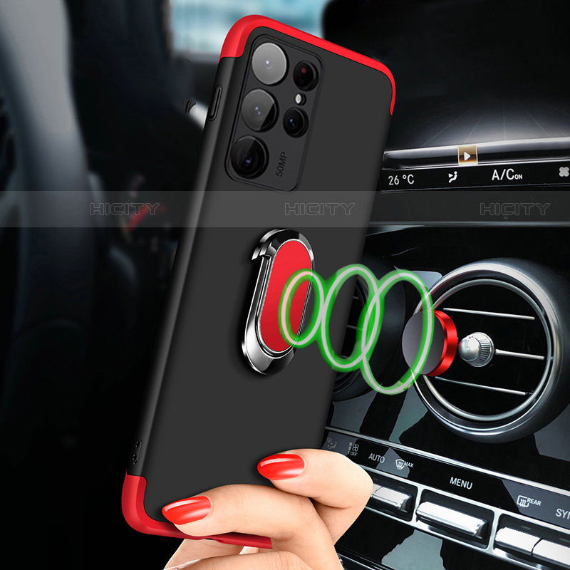 Coque Plastique Mat Protection Integrale 360 Degres Avant et Arriere Etui Housse M01 pour Samsung Galaxy S21 Ultra 5G Plus