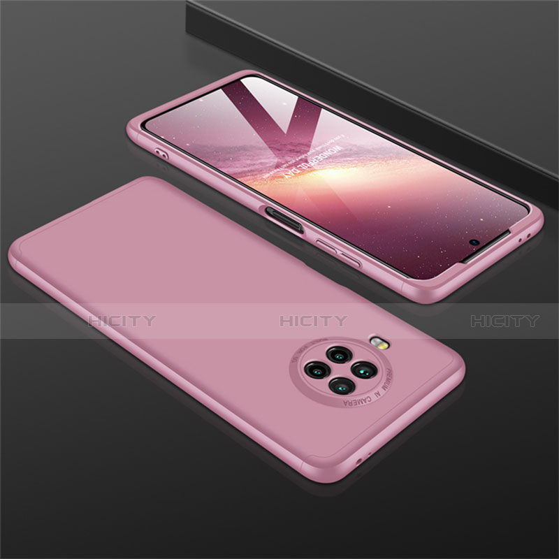 Coque Plastique Mat Protection Integrale 360 Degres Avant et Arriere Etui Housse M01 pour Xiaomi Mi 10i 5G Or Rose Plus