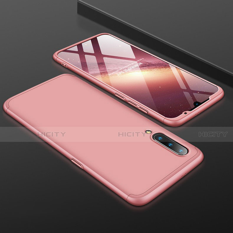 Coque Plastique Mat Protection Integrale 360 Degres Avant et Arriere Etui Housse M01 pour Xiaomi Mi 9 Lite Or Rose Plus