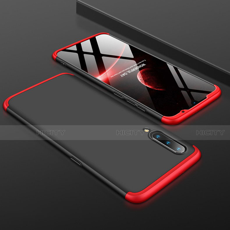 Coque Plastique Mat Protection Integrale 360 Degres Avant et Arriere Etui Housse M01 pour Xiaomi Mi 9 Lite Rouge et Noir Plus