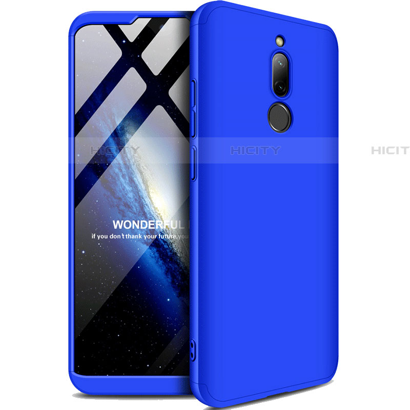 Coque Plastique Mat Protection Integrale 360 Degres Avant et Arriere Etui Housse M01 pour Xiaomi Redmi 8 Bleu Plus