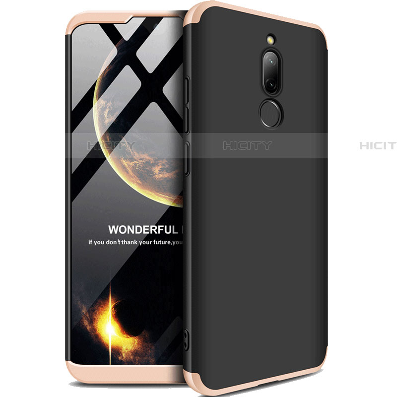 Coque Plastique Mat Protection Integrale 360 Degres Avant et Arriere Etui Housse M01 pour Xiaomi Redmi 8 Or et Noir Plus