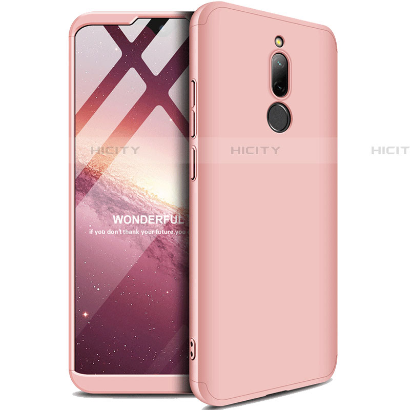 Coque Plastique Mat Protection Integrale 360 Degres Avant et Arriere Etui Housse M01 pour Xiaomi Redmi 8 Or Rose Plus