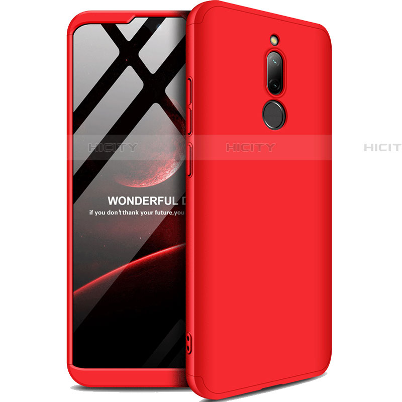 Coque Plastique Mat Protection Integrale 360 Degres Avant et Arriere Etui Housse M01 pour Xiaomi Redmi 8 Rouge Plus