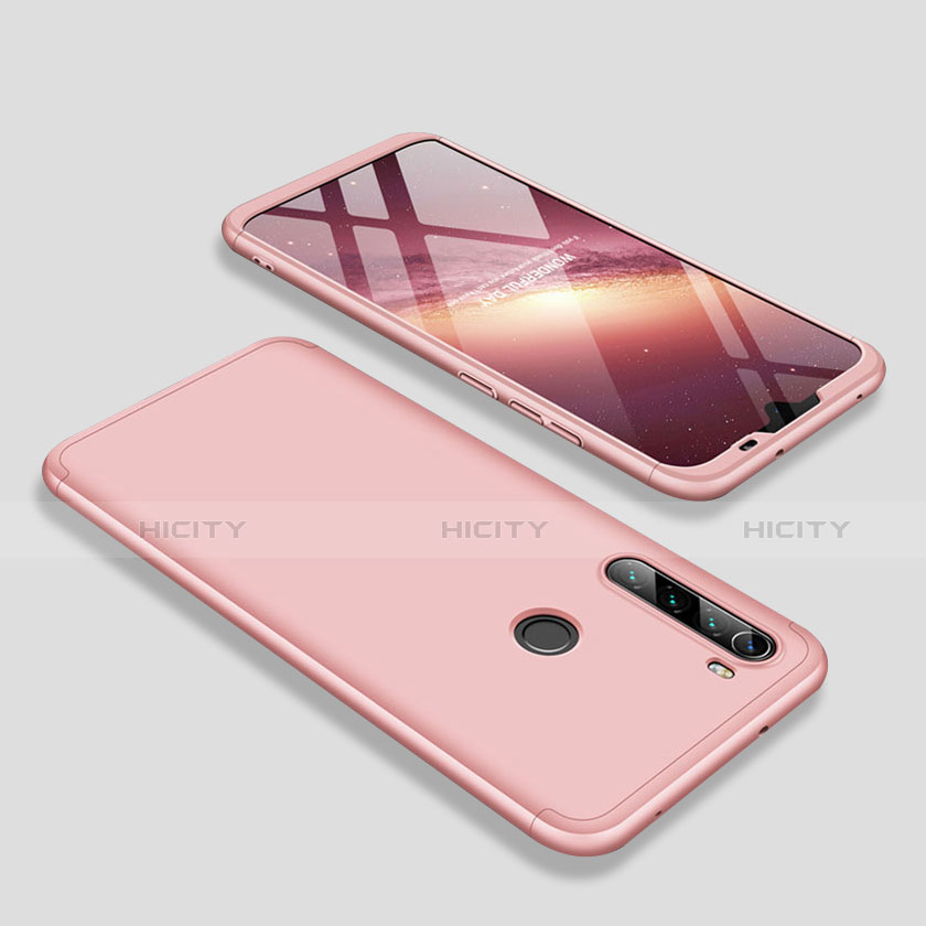 Coque Plastique Mat Protection Integrale 360 Degres Avant et Arriere Etui Housse M01 pour Xiaomi Redmi Note 8 Or Rose Plus