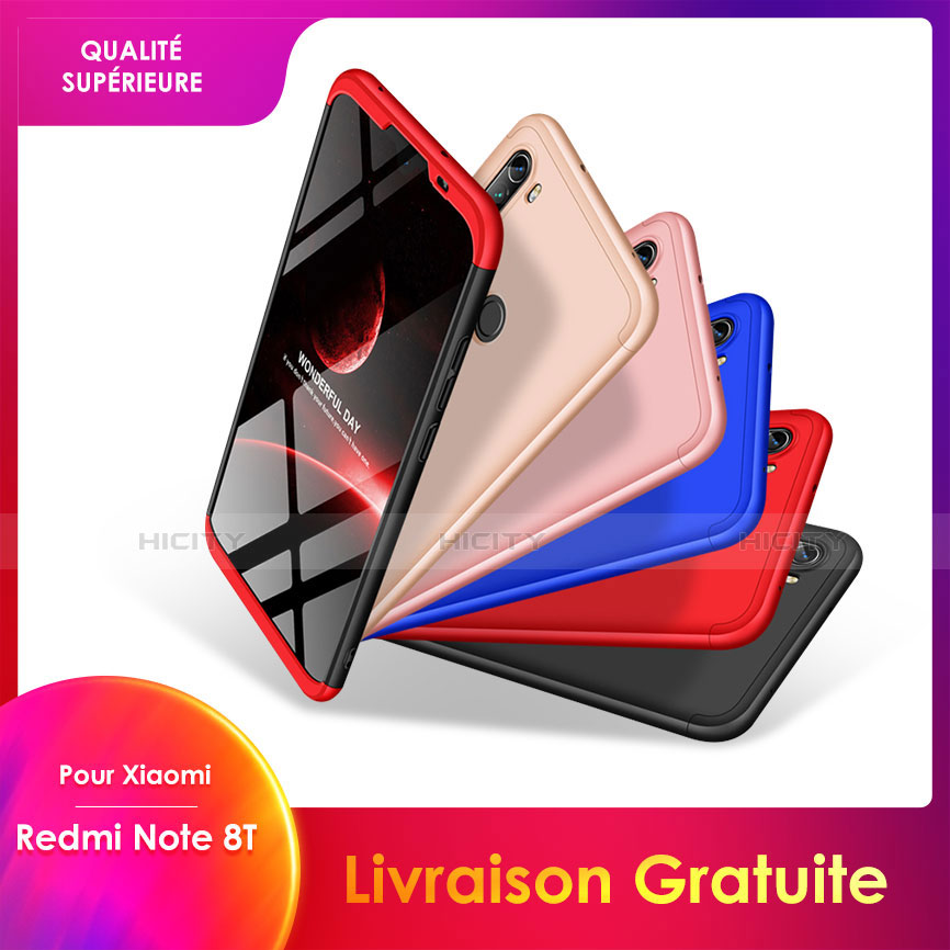 Coque Plastique Mat Protection Integrale 360 Degres Avant et Arriere Etui Housse M01 pour Xiaomi Redmi Note 8 Plus