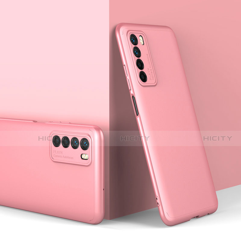 Coque Plastique Mat Protection Integrale 360 Degres Avant et Arriere Etui Housse P01 pour Huawei Honor Play4 5G Or Rose Plus