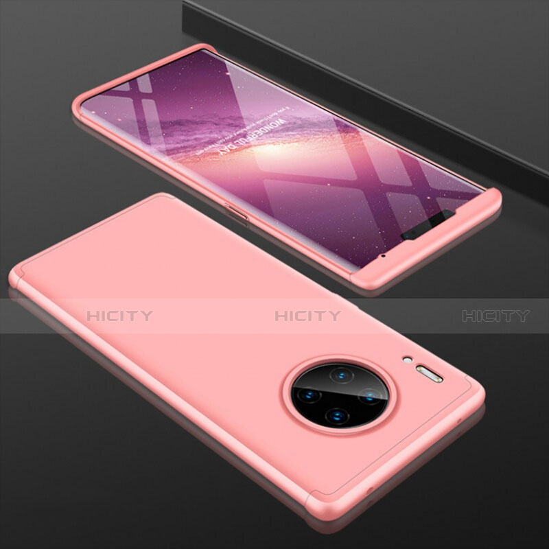 Coque Plastique Mat Protection Integrale 360 Degres Avant et Arriere Etui Housse P01 pour Huawei Mate 30 5G Rose Plus