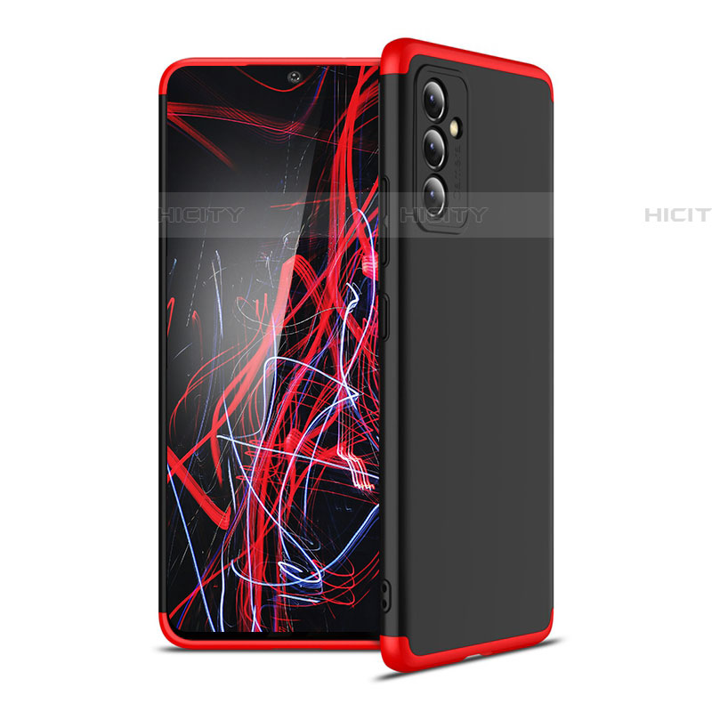 Coque Plastique Mat Protection Integrale 360 Degres Avant et Arriere Etui Housse P01 pour Samsung Galaxy A34 5G Rouge et Noir Plus