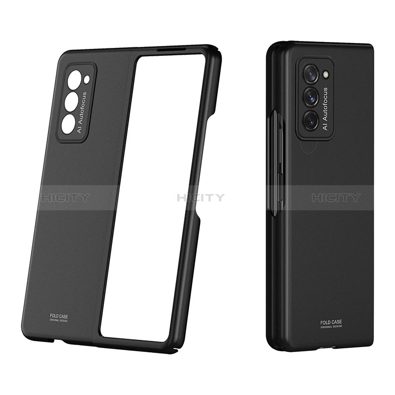 Coque Plastique Mat Protection Integrale 360 Degres Avant et Arriere Etui Housse P01 pour Samsung Galaxy Z Fold2 5G Plus