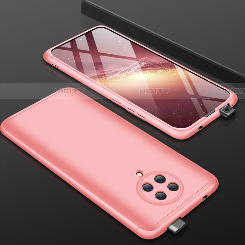 Coque Plastique Mat Protection Integrale 360 Degres Avant et Arriere Etui Housse P01 pour Xiaomi Poco F2 Pro Or Rose Plus