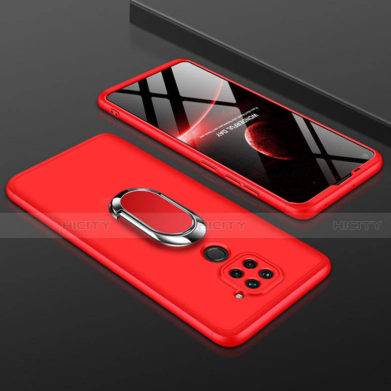 Coque Plastique Mat Protection Integrale 360 Degres Avant et Arriere Etui Housse P01 pour Xiaomi Redmi 10X 4G Rouge Plus