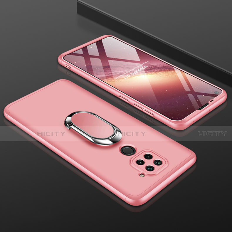 Coque Plastique Mat Protection Integrale 360 Degres Avant et Arriere Etui Housse P01 pour Xiaomi Redmi Note 9 Or Rose Plus