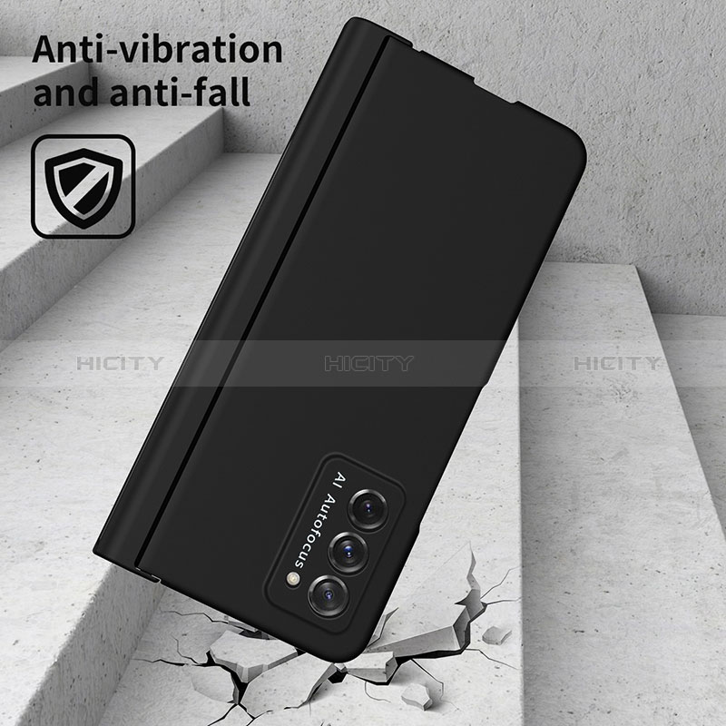 Coque Plastique Mat Protection Integrale 360 Degres Avant et Arriere Etui Housse P02 pour Samsung Galaxy Z Fold2 5G Plus